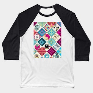 Quilted Abstract Dream Baseball T-Shirt